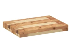 Prateleira|vidaxl Prateleiras flutuantes 2 pcs acácia maciça c/ acabamento a óleo Castanho