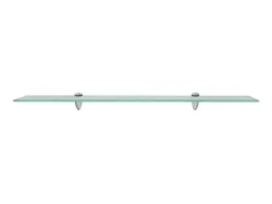 Prateleira| Prateleiras flutuantes 2 pcs vidro 80x10 cm 8 mm PT633080 Transparente