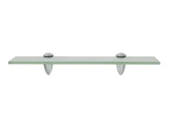 Hot Prateleiras flutuantes 2 pcs vidro 40x20 cm 8 mm PT845235 Transparente