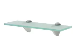 Prateleira* Prateleiras flutuantes 2 pcs vidro 30x20 cm 8 mm PT136107 Transparente