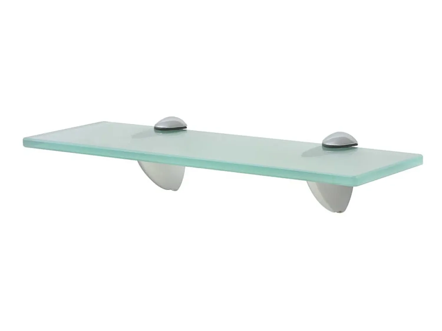 Prateleira* Prateleiras flutuantes 2 pcs vidro 30x20 cm 8 mm PT136107 Transparente