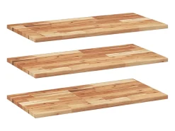 Prateleira*vidaxl Prateleiras flutuantes 3 pcs acácia maciça c/ acabamento a óleo Castanho