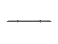 Prateleira| Prateleiras flutuantes 2 pcs vidro 90x10 cm 8 mm PT995971 Preto