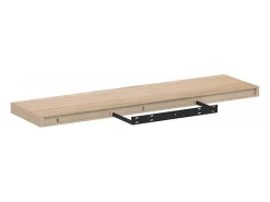 Outlet vidaxl Prateleiras flutuantes 2 pcs 90x23,5x4 cm derivados de madeira Castanho