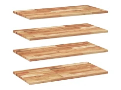 Best Prateleiras flutuantes 4 pcs acácia maciça c/ acabamento a óleo PT828758 Castanho