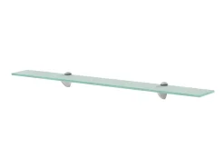 Prateleiras flutuantes 2 pcs vidro 80x20 cm 8 mm PT670728^ Prateleira