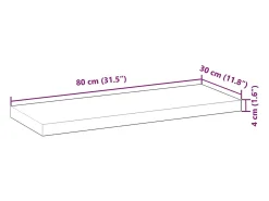 Prateleira|vidaxl Prateleiras flutuantes 3 pcs acácia maciça c/ acabamento a óleo Castanho