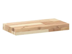 Prateleira* Prateleiras flutuantes 3pcs 40x20x4cm acácia maciça não tratada PT841500 Castanho