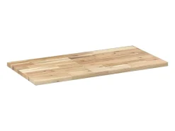 Prateleira* Prateleiras flutuantes 2pcs 60x40x2cm acácia maciça não tratada PT571024 Castanho