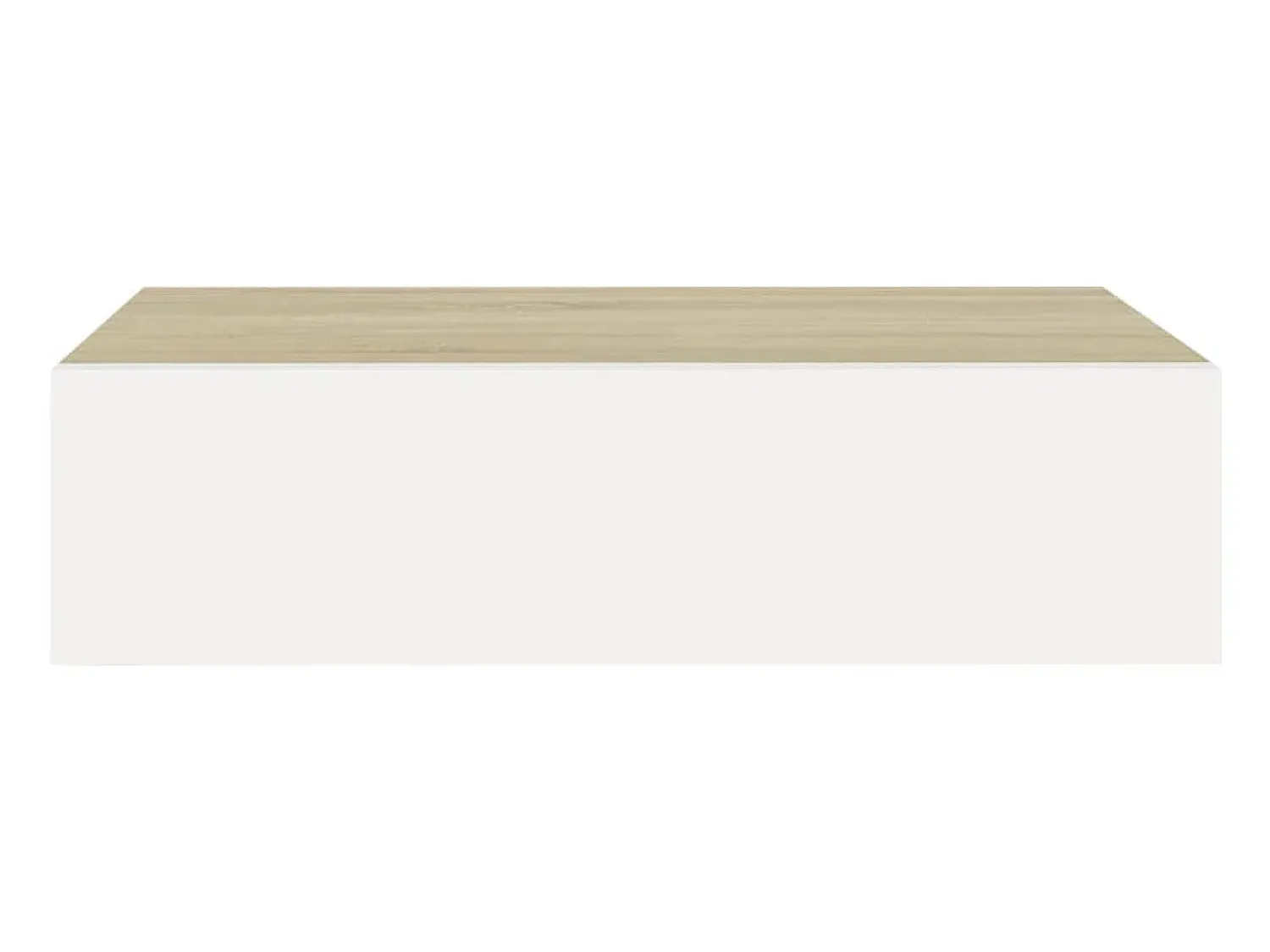 Prateleiras parede + gavetas 2pcs MDF 40x23,5x10cm carv./branco PT731970^ Prateleira