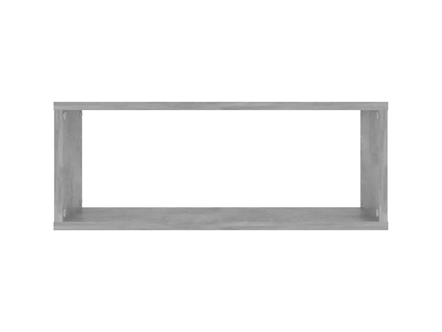 Prateleiras parede forma de cubo 4 pcs 60x15x23cm cinza cimento PT634634^ Prateleira