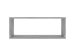 Prateleira* Prateleiras parede forma de cubo 6pcs 60x15x23 cm cinza cimento PT607727 Cinzento
