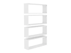 Best Prateleiras parede forma de cubo 4 pcs derivados madeira PT944112 Branco