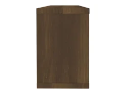 New Prateleiras parede 2pcs madeira processada 60x15x23 cm PT437791 Castanho