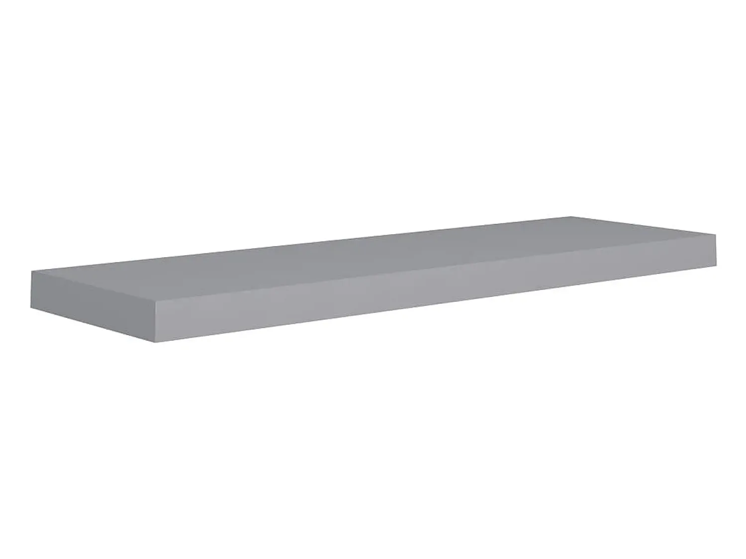 New Prateleiras parede suspensas 2 pcs 80x23,5x3,8cm MDF PT541633 Cinzento