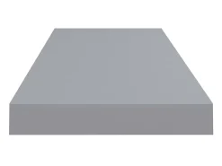 New Prateleiras parede suspensas 2 pcs 80x23,5x3,8cm MDF PT541633 Cinzento