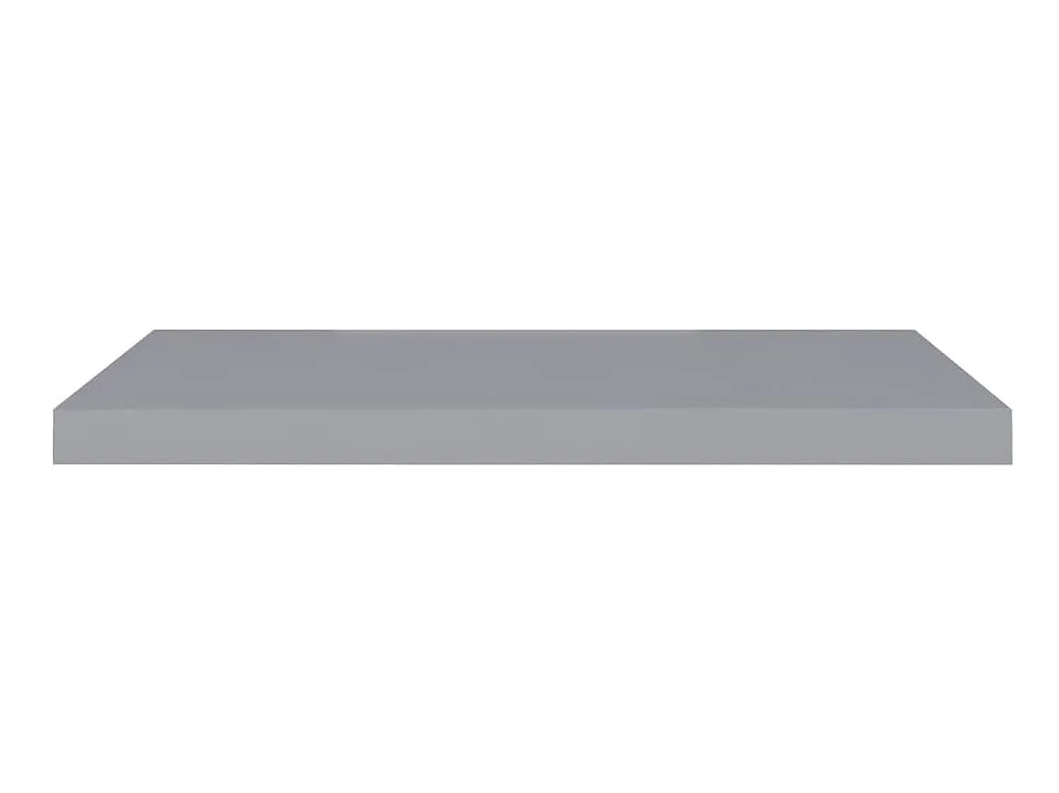 New Prateleiras parede suspensas 2 pcs 80x23,5x3,8cm MDF PT541633 Cinzento
