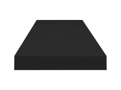 Prateleira* Prateleiras parede suspensas 2 pcs 90x23,5x3,8cm MDF PT830121 Preto
