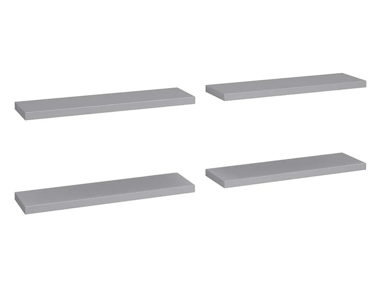 Prateleiras parede suspensas 4 pcs 90x23,5x3,8cm MDF PT525621^ Prateleira