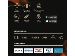 Discount Queimador de bioetanol APP inteligente com inserção automática integrada SLIM 100 Cinzento