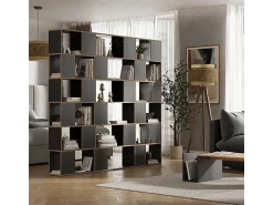 Prateleira*Vicco Raumteiler antracite/carvalho 60x24x186 eneos Preto
