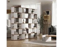 Prateleira|Vicco Raumteiler carvalho branco/dourado 80x24x186 eneos Natural escuro