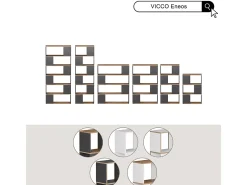 Vicco Raumteiler carvalho branco/dourado 60x24x94 eneos^ Prateleira