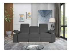 Loft24 Rayland | Sofá 3 lugares Elétrico Preto