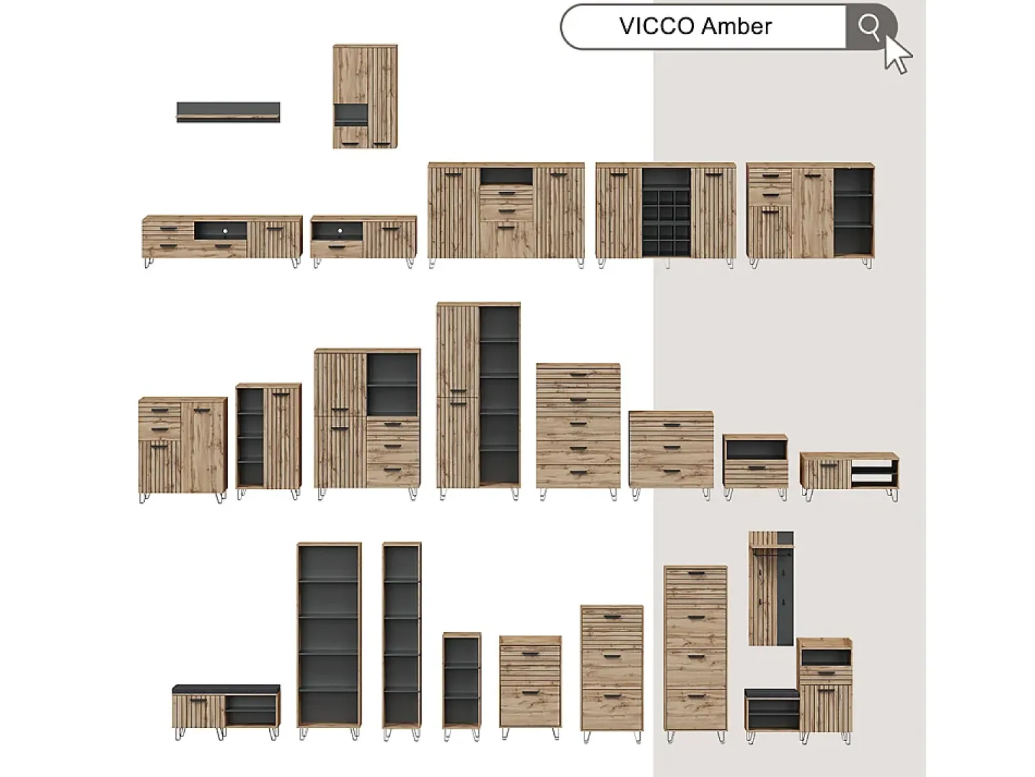 Móvel De Arrumação|Vicco Roll container 50x41x88.6 kamber Branco