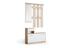 Móvel De Entrada|Vicco Roupeiro /sonoma 25x100x191 billy Branco