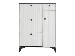 Móvel De Arrumação|Sapateira|ModernLuxe Sapateira - 3 abas, 1 gaveta e 1 porta - Branco
