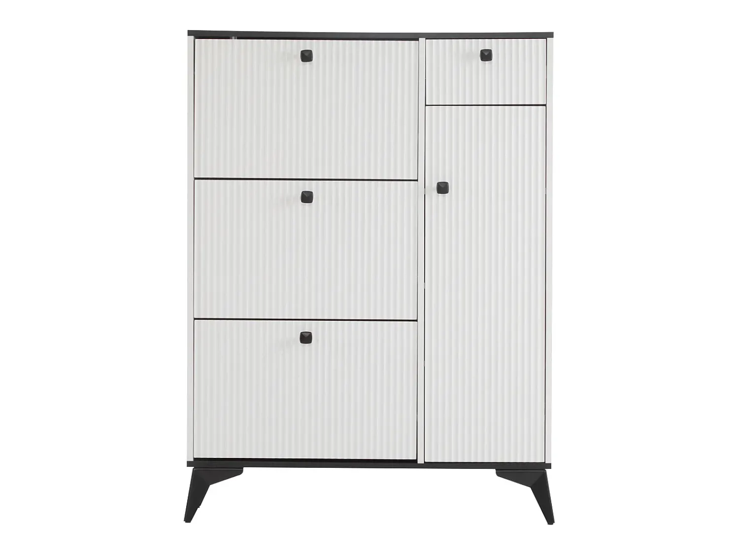 Móvel De Arrumação|Sapateira|ModernLuxe Sapateira - 3 abas, 1 gaveta e 1 porta - Branco