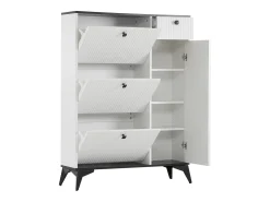 Móvel De Arrumação|Sapateira|ModernLuxe Sapateira - 3 abas, 1 gaveta e 1 porta - Branco