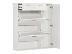 ModernLuxe Sapateira - 3 abas, 2 gavetas e 2 prateleiras -^ Móvel De Arrumação|Sapateira