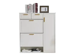 ModernLuxe Sapateira - 3 abas, 2 gavetas e 2 prateleiras -^ Móvel De Arrumação|Sapateira