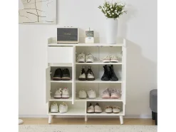 ModernLuxe Sapateira - 7 compartimentos e 1 gaveta - com prateleiras reguláveis ​​​​-^ Móvel De Arrumação|Sapateira