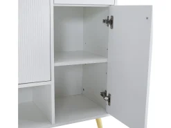 Móvel De Arrumação|Sapateira*ModernLuxe Sapateira - 2 gavetas + 4 portas + compartimento aberto - Branco