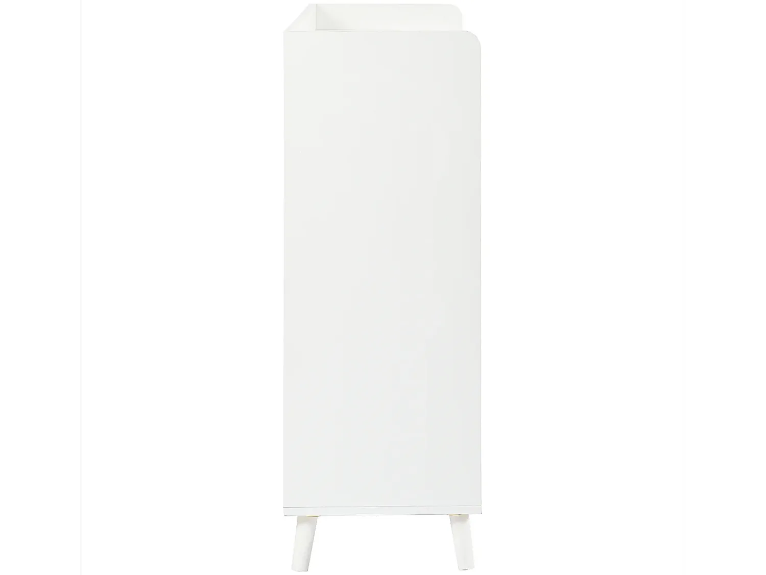 Móvel De Arrumação|Sapateira|Merax Sapateira - 120 x 35 x 99 cm - com 4 portas e 1 gaveta + prateleira ajustável - amplo espaço de armazenamento - aglomerado - Branco