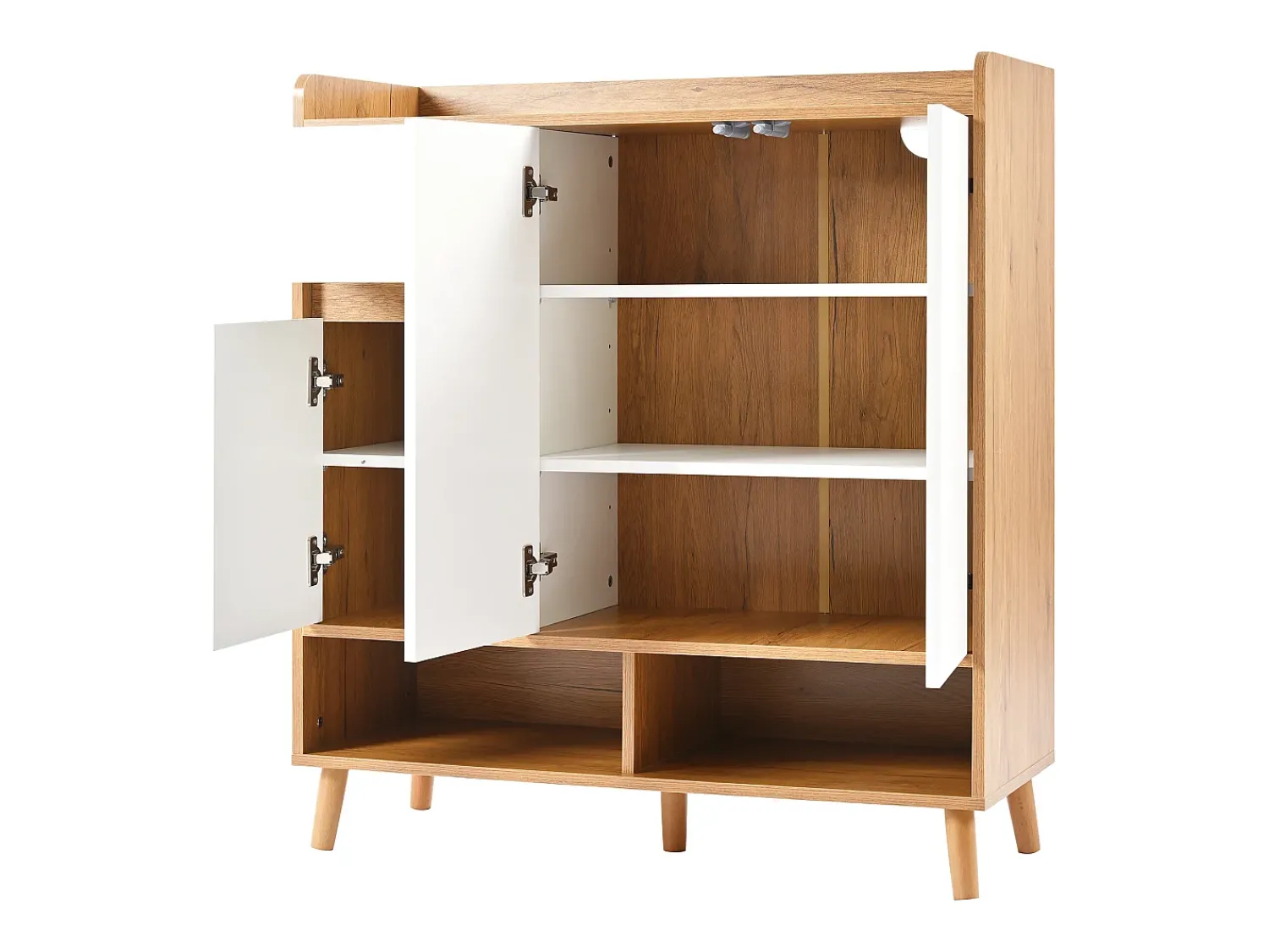 Merax Sapateira - 90 x 35 x 99 cm - com prateleiras reguláveis + 1 gaveta + 3 portas - aglomerado -^ Móvel De Arrumação|Sapateira