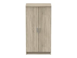 Móvel De Arrumação|Sapateira*Dmora Sapateira 0, Armário multifuncional, Armário de arrumação com prateleiras, Sapateira com duas portas e 6 prateleiras, 55x36h108 cm, Carvalho Castanho