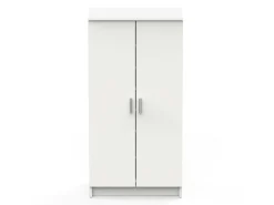 Móvel De Arrumação|Sapateira|Dmora Sapateira 0, Armário multifuncional, Armário de arrumação com prateleiras, Sapateira com duas portas e 6 prateleiras, 55x36h108 cm, Branco