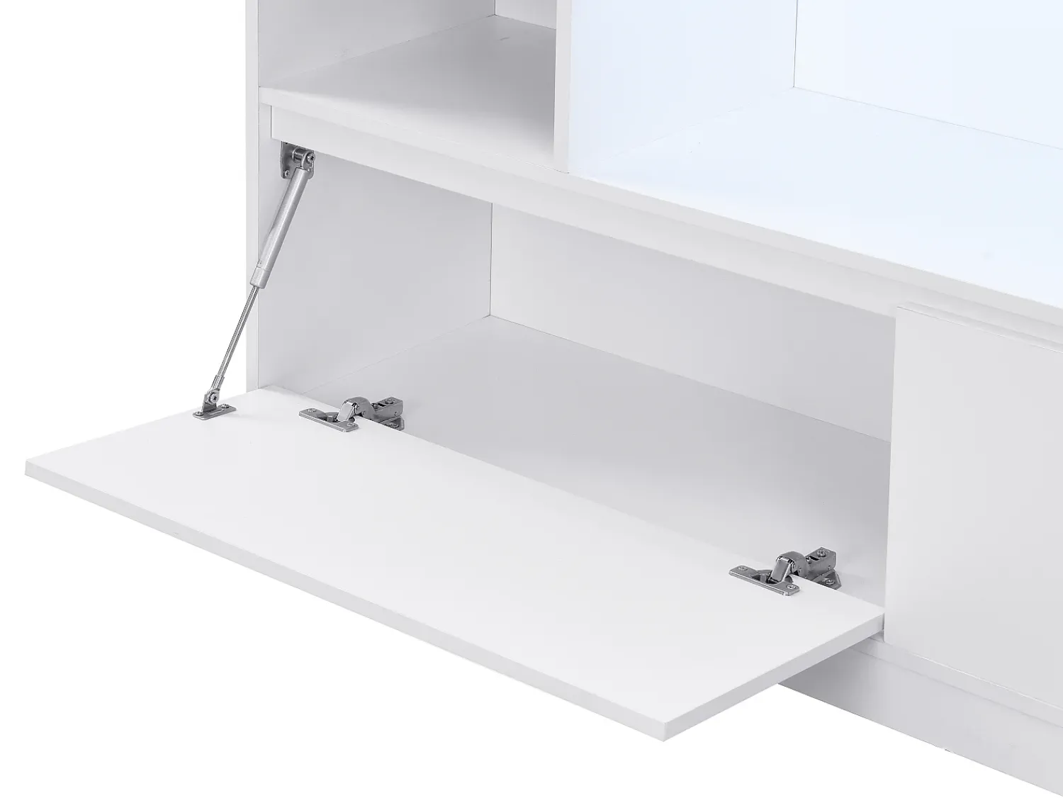 Vente-unique Sapateira 2 portas e 6 nichos com LEDs em MDF - LOVILA^ Móvel De Arrumação|Sapateira