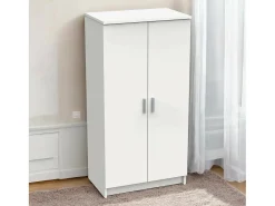 Hot Dmora Sapateira Alcudia, Sapateira que economiza espaço, Sapateira de entrada, Armário multiuso com 5 prateleiras, 55x36h108 cm, Branco