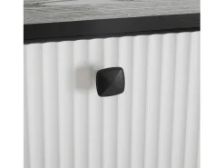Móvel De Arrumação|Sapateira|Hauss Spole Sapateira branca com 1 gaveta e 4 portas, pés pretos 90x25x121cm Branco