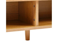 Hauss Spole Sapateira branca e madeira com 3 portas e 1 gaveta, prateleiras reguláveis ​​​​90x35x99cm^ Móvel De Arrumação|Sapateira