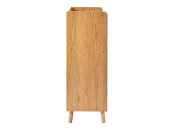 Hauss Spole Sapateira branca e madeira com 3 portas e 1 gaveta, prateleiras reguláveis ​​​​90x35x99cm^ Móvel De Arrumação|Sapateira