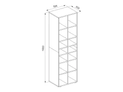 Sale Vicco Sapateira 54.2x33.3x183.3 paris Branco