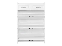 Móvel De Arrumação|Sapateira*Merax Sapateira com 3 abas + 2 gavetas - sapateira - 80 x 23 x 131 cm - aglomerado - Branco