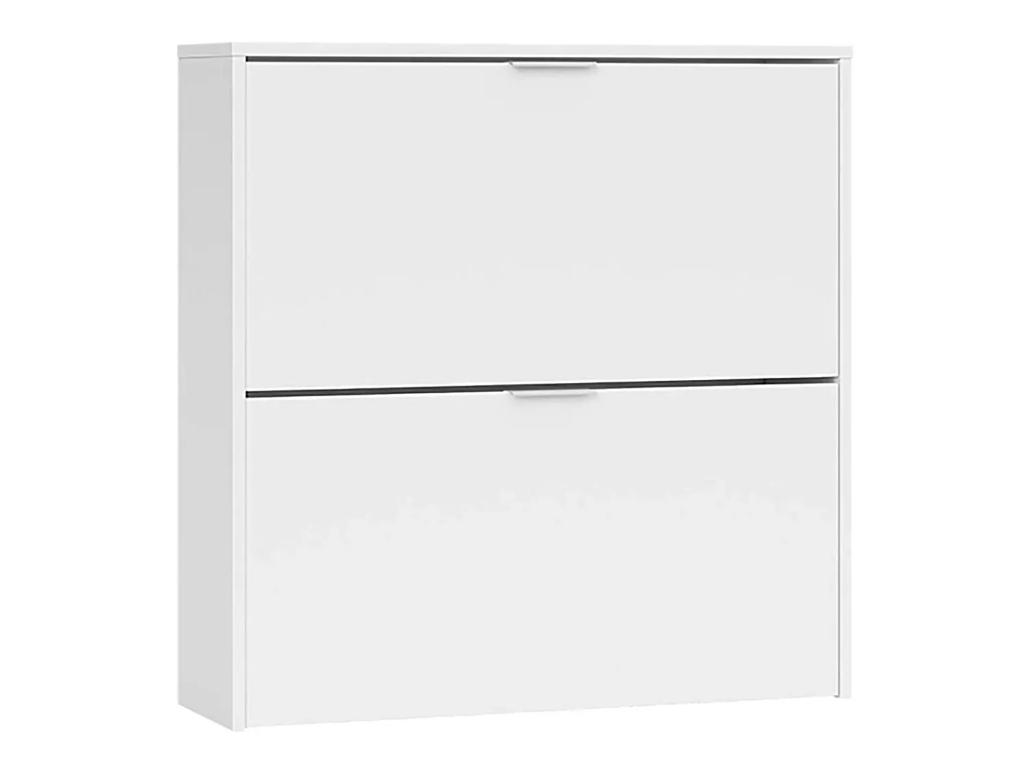 Dmora Sapateira Dighina, Sapateira com 2 portas dobráveis, Sapateira de entrada baixa, Armário baixo, 75x22h76 cm,^ Móvel De Arrumação|Sapateira