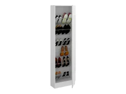 Dmora Sapateira Dpagani, Sapateira de entrada que economiza espaço, Sapateira com 1 porta espelhada, 50x27h186 cm,^ Móvel De Arrumação|Sapateira